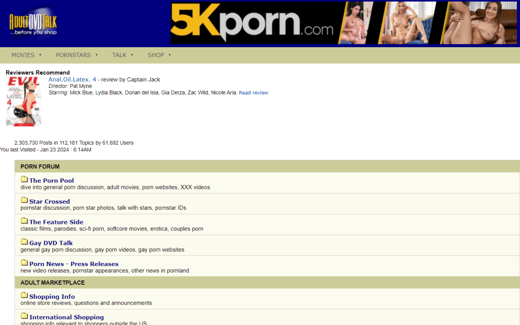 AdultDVDTalk forum AdultDVDTalk forum