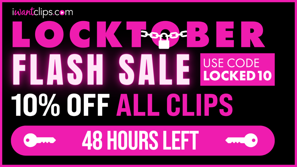 IWC reminding banner of LOCKTOBER FLASH SALE 10% OFF ALL CLIPS 48 HOURS LEFT